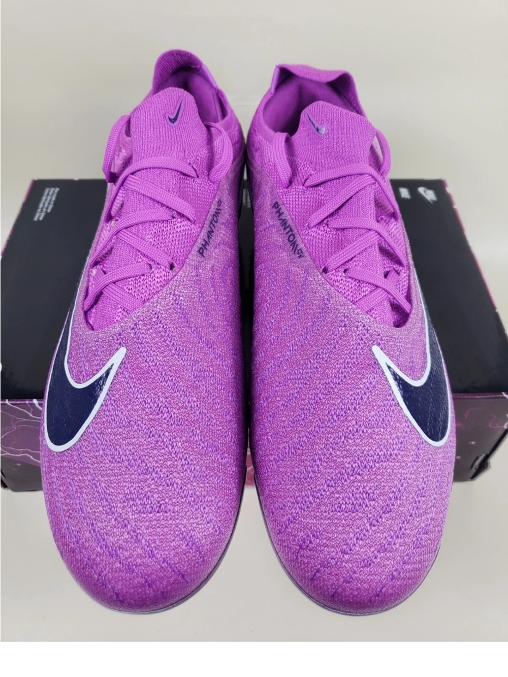 Nike Women's PhantomVNM Soccer Shoes - Purple with Black Swoosh